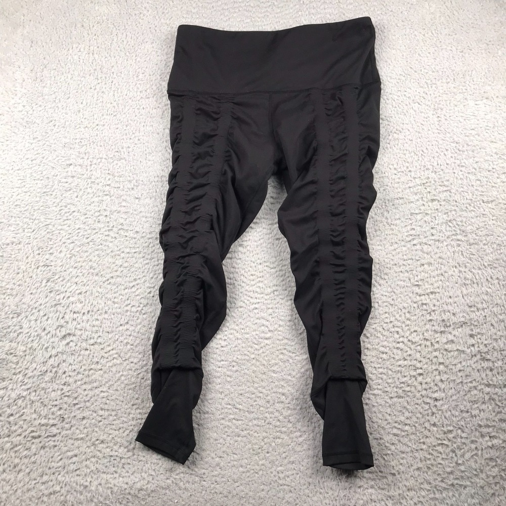 Sweetflexx Resistance Leggings Womens 12 Black High Rise Performance Yoga Pants‎